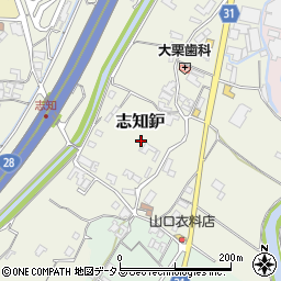 兵庫県南あわじ市志知鈩周辺の地図
