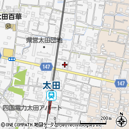 高松信用金庫太田支店周辺の地図