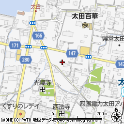 香川県高松市太田上町895-1周辺の地図