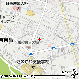 和歌山県橋本市高野口町向島45周辺の地図