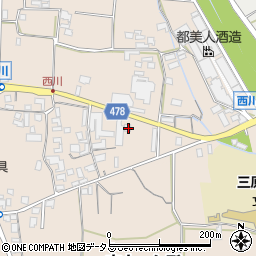 兵庫県南あわじ市榎列西川159-1周辺の地図