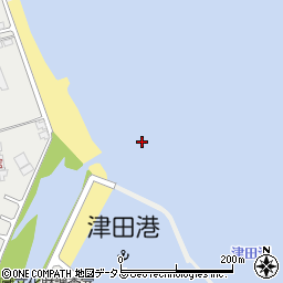 津田川周辺の地図