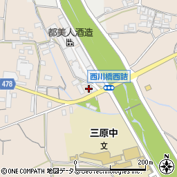 兵庫県南あわじ市榎列西川252周辺の地図