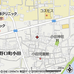 和歌山県橋本市高野口町小田302周辺の地図