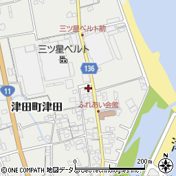 香川県さぬき市津田町津田2571-184周辺の地図