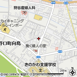 和歌山県橋本市高野口町向島59周辺の地図