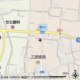 兵庫県南あわじ市榎列西川194周辺の地図