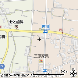 兵庫県南あわじ市榎列西川195周辺の地図