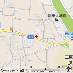 兵庫県南あわじ市榎列西川140-1周辺の地図