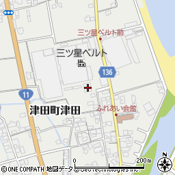 香川県さぬき市津田町津田2571-1周辺の地図