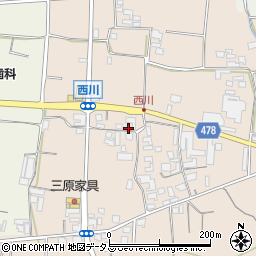 兵庫県南あわじ市榎列西川106周辺の地図