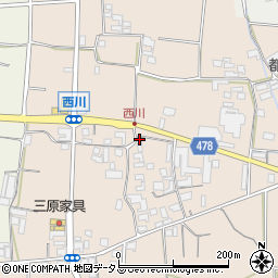 兵庫県南あわじ市榎列西川183周辺の地図