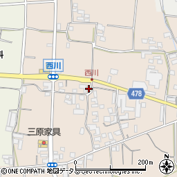 兵庫県南あわじ市榎列西川108-1周辺の地図