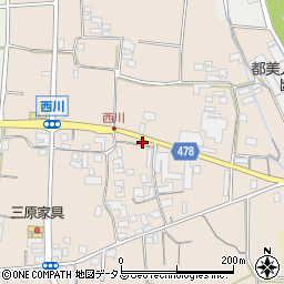 兵庫県南あわじ市榎列西川114-2周辺の地図
