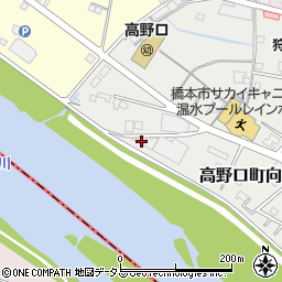 和歌山県橋本市高野口町向島123周辺の地図