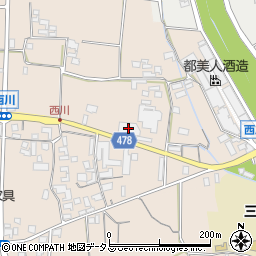 兵庫県南あわじ市榎列西川139周辺の地図