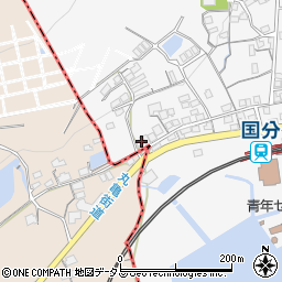 香川県高松市国分寺町国分1102-1周辺の地図