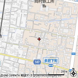 香川県高松市太田下町1392周辺の地図