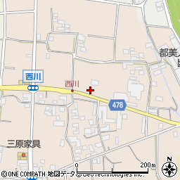 兵庫県南あわじ市榎列西川114-1周辺の地図