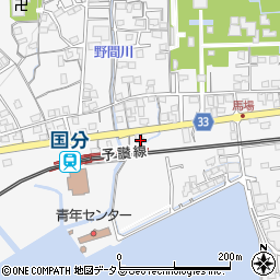 香川県高松市国分寺町国分990-1周辺の地図