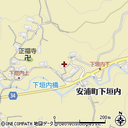 広島県呉市安浦町大字下垣内852周辺の地図