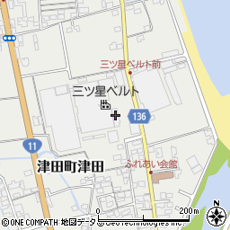 香川県さぬき市津田町津田2893-26周辺の地図