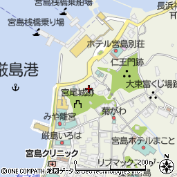広島県廿日市市宮島町（港町）周辺の地図