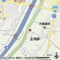 兵庫県南あわじ市志知鈩192周辺の地図