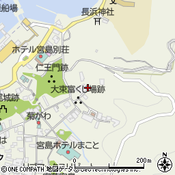 広島県廿日市市宮島町上西連町周辺の地図