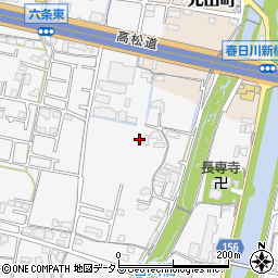 香川県高松市六条町周辺の地図