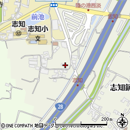 兵庫県南あわじ市志知鈩401周辺の地図
