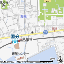 香川県高松市国分寺町国分990-2周辺の地図