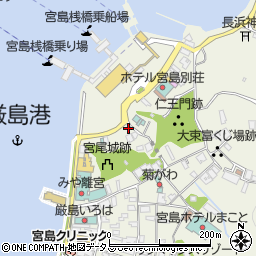厳島フクロウの森周辺の地図