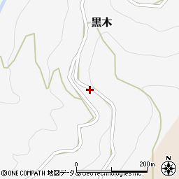 奈良県吉野郡下市町黒木447周辺の地図