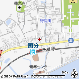 香川県高松市国分寺町国分1050周辺の地図