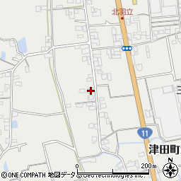 香川県さぬき市津田町津田2614周辺の地図