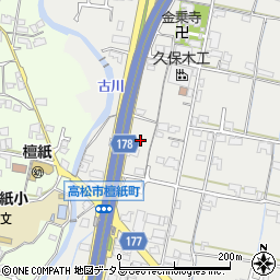 香川県高松市檀紙町863周辺の地図
