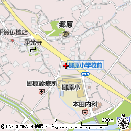 呉信用金庫郷原支店周辺の地図