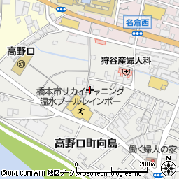 和歌山県橋本市高野口町向島97周辺の地図