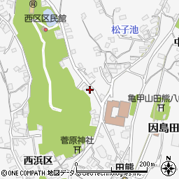 広島県尾道市因島田熊町西浜区2303-3周辺の地図