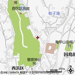 広島県尾道市因島田熊町西浜区2303周辺の地図