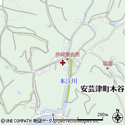 広島県東広島市安芸津町木谷4619-1周辺の地図