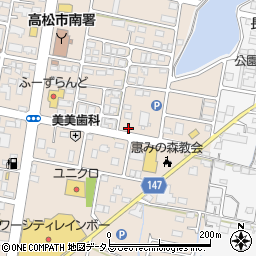 香川県高松市多肥下町1545-17周辺の地図