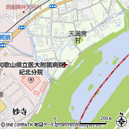 和歌山県伊都郡かつらぎ町中飯降7周辺の地図