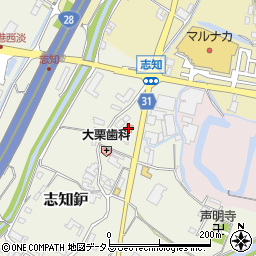兵庫県南あわじ市志知鈩107周辺の地図