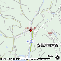 赤崎集会所周辺の地図