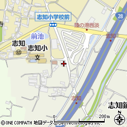 兵庫県南あわじ市志知鈩416周辺の地図
