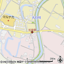 松美橋周辺の地図
