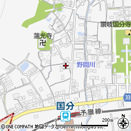 香川県高松市国分寺町国分1173周辺の地図