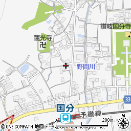 香川県高松市国分寺町国分1173-2周辺の地図